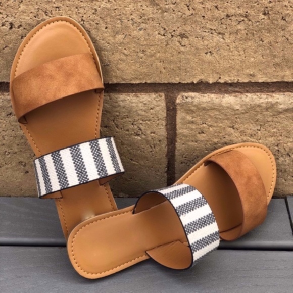 Shoes - Fun with Stripes Slip on Flat  